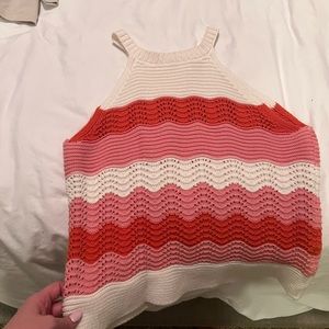 Colorful knit tank
